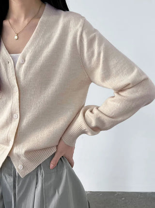 V-neck cardigan