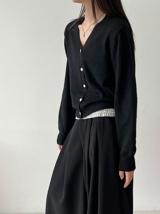 V-neck cardigan