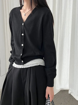 V-neck cardigan