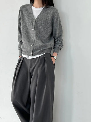V-neck cardigan