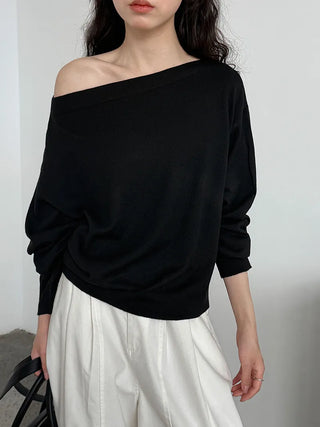 off-shoulder sweater
