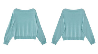 off-shoulder sweater