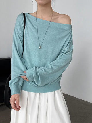 off-shoulder sweater