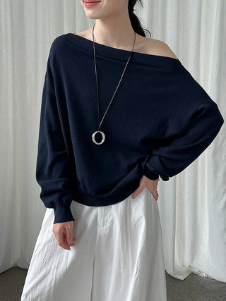off-shoulder sweater