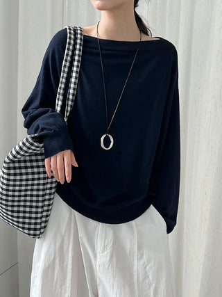 off-shoulder sweater