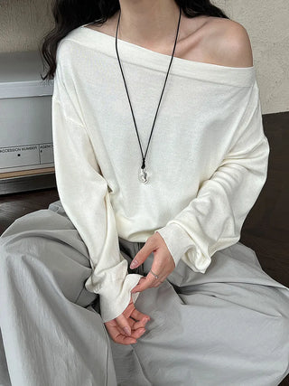 off-shoulder sweater