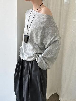 off-shoulder sweater