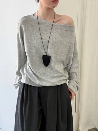 off-shoulder sweater
