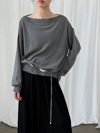 off-shoulder sweater