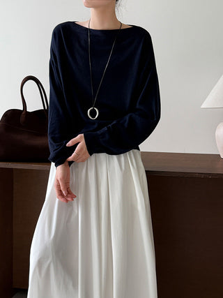 off-shoulder sweater