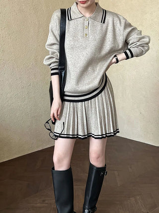 polo pleated skirt