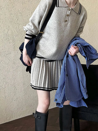 polo pleated skirt
