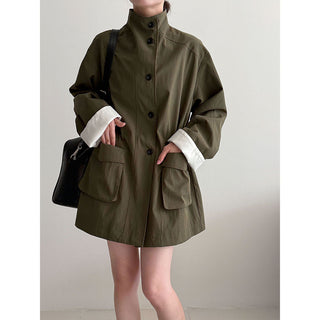 drawstring windbreaker