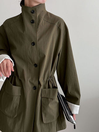 drawstring windbreaker