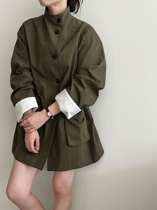 drawstring windbreaker