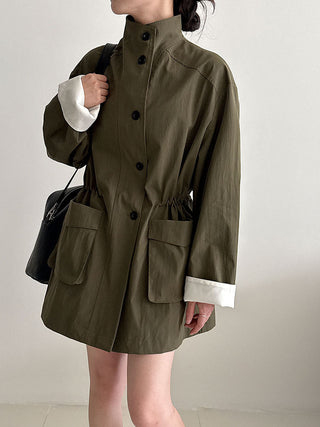 drawstring windbreaker