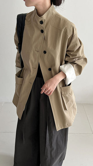 drawstring windbreaker