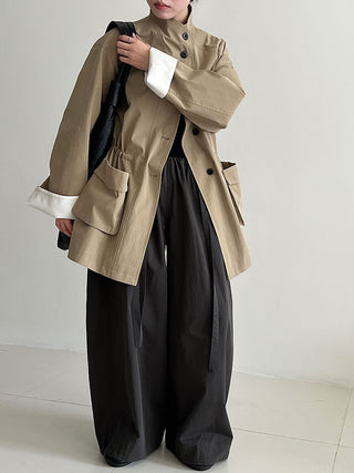 drawstring windbreaker
