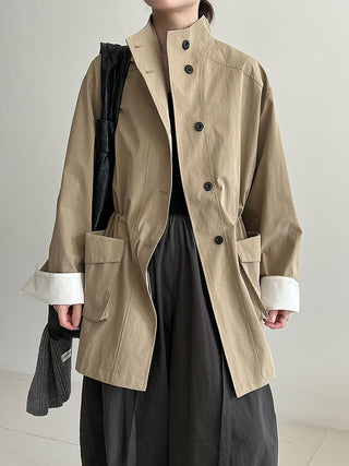 drawstring windbreaker