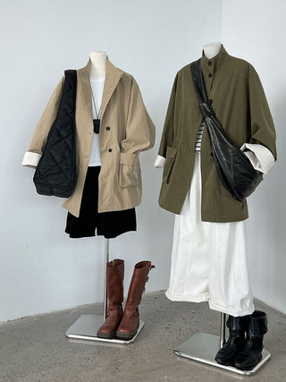drawstring windbreaker