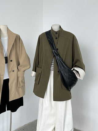 drawstring windbreaker