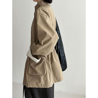 drawstring windbreaker