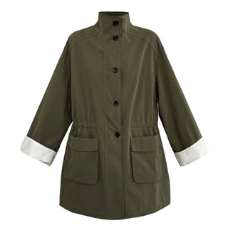 drawstring windbreaker