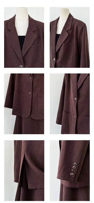 linen suit skirt