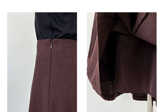 linen suit skirt