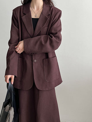 linen suit skirt