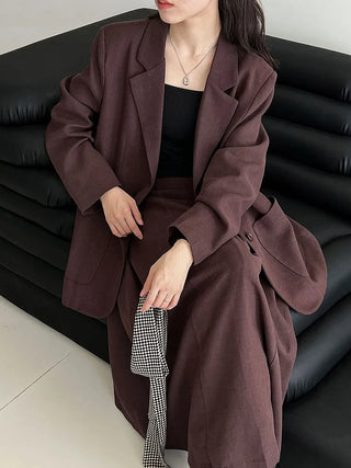 linen suit skirt