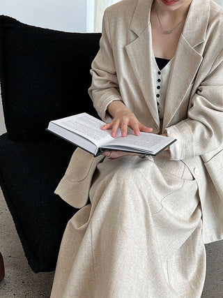 linen suit skirt