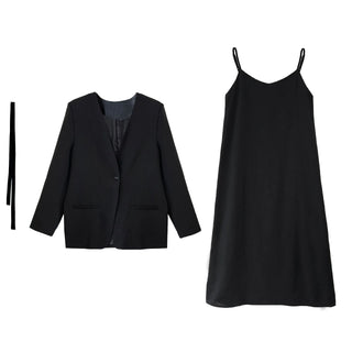 suspender dress set