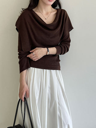 sweater shawl suit
