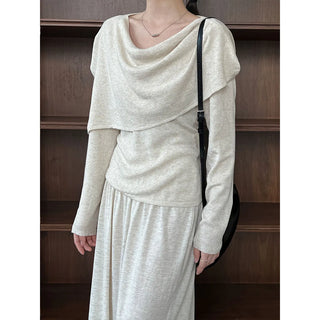 sweater shawl suit