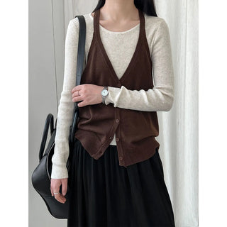 round neck vest