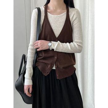 round neck vest