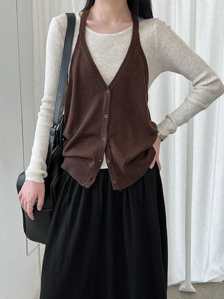 round neck vest