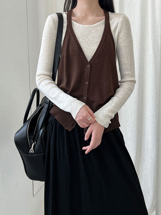 round neck vest