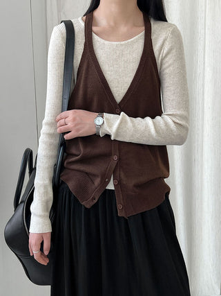 round neck vest