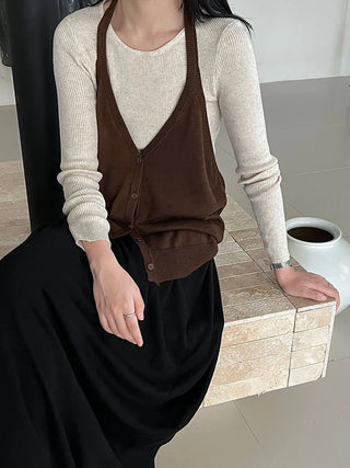 round neck vest