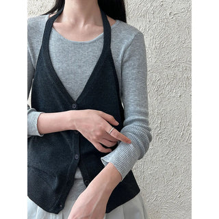 round neck vest