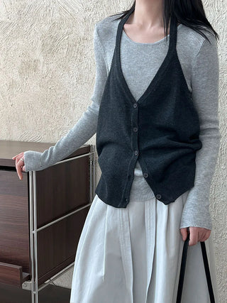 round neck vest