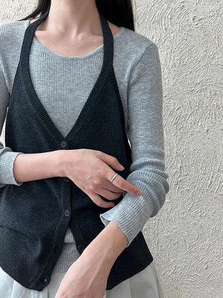 round neck vest