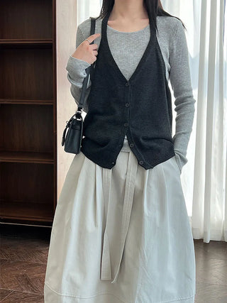 round neck vest