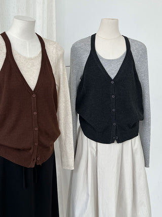round neck vest