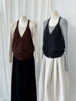 round neck vest