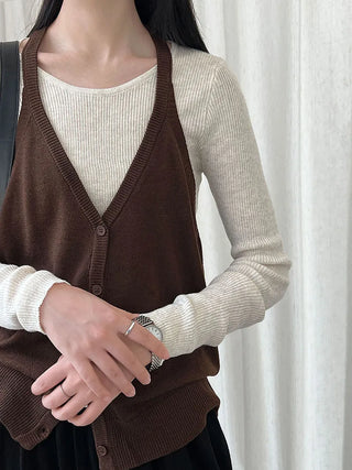 round neck vest