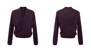 cross placket sweater