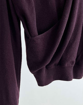 cross placket sweater